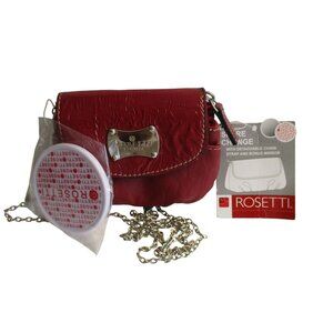 *ROSETTI Red Crimson Purse  'Spare Change' Crossbody - NWT